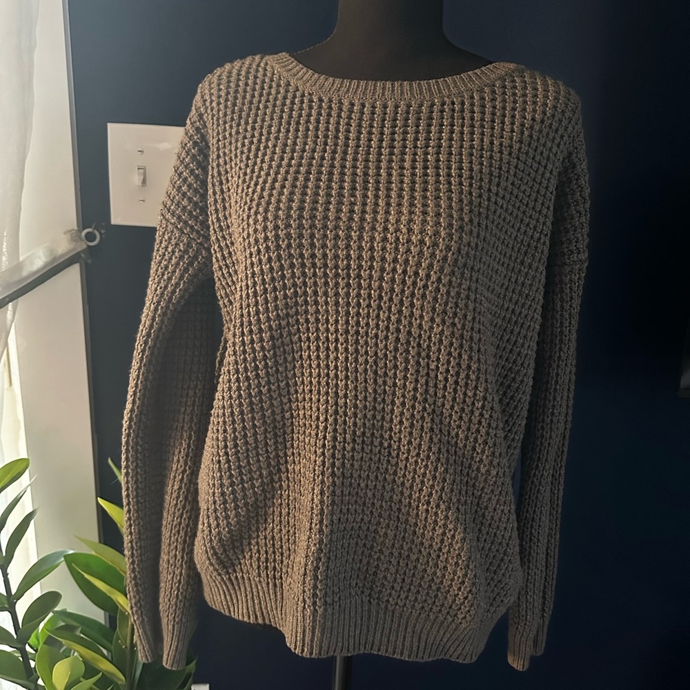 Cozy Waffle-Knit Women's Sweater